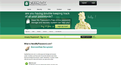 Desktop Screenshot of needmypassword.com